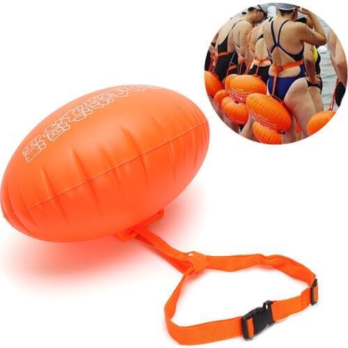 Water Sports Safety Swim Buoy Swim Float Swimming Upset Inflated Device Flotation for Open Water Swimming Pool & Accessories