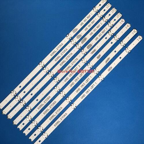 LED Backlight 6916L-2452A 6916L-2453A 6916L-2551A 6916L-2552A For 49LJ515V 49LW300C 49UW660H 49UW760H 49UW761H 49UW961H 49UW970H
