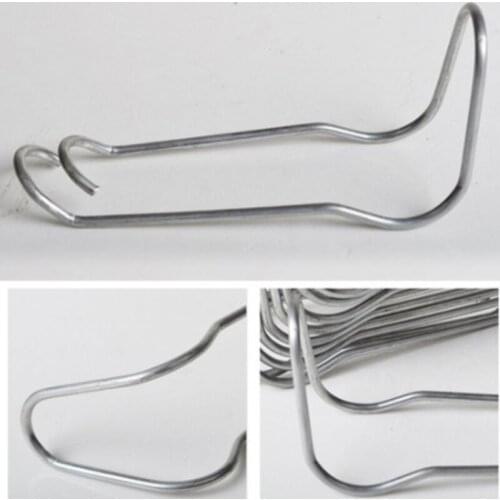 10Pcs Garden Pipe Support Steel Wire Clip For 11/16/20mm Pipe Shelf Frame DIY Connector Greenhouse Spring Wire Clip Fixing Clamp