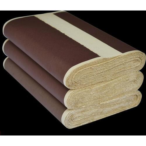 100pcs Xuan Paper Feather Papel Arroz Calligraphy Writing Practice Semi-Raw Rice Paper Chinese Ink Painting Special Rice Paper