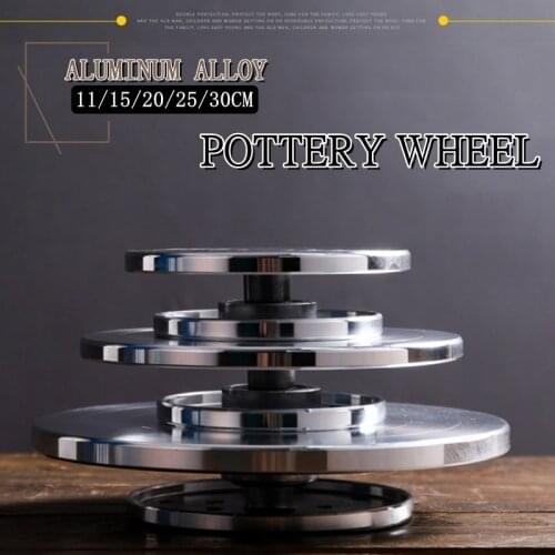 Double-Sided Pottery Wheel Rotating Turntable 11-30cm Aluminum Pottery Wheels Tool Rotary Plate Sculpture Ceramic DIY Clay Tools