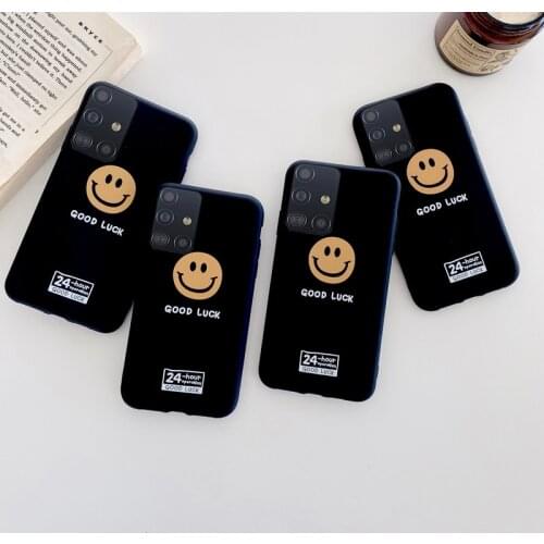 Good Luck Smile Soft Cover For Samsung Galaxy A12 A32 A42 A52 A72 A11 A21S A31 A41 A51 A71 A10 A10S A30 A30S A50 M31 M21 Case