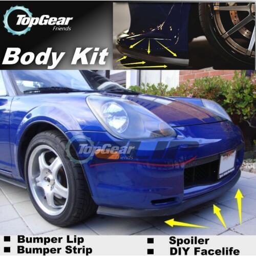 For TOYOTA MR2 1984~2007 Front Bumper Lip / Spoiler For TopGear Friends Car Tuning / TOPGEAR Body Kit / Strip Skirt