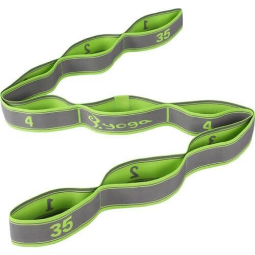 Yoga Pull Strap Belt Polyester Latex Elastic Latin Dance Stretching Band Loop Yoga Pilates GYM Fitness Exercise Resistance Bands