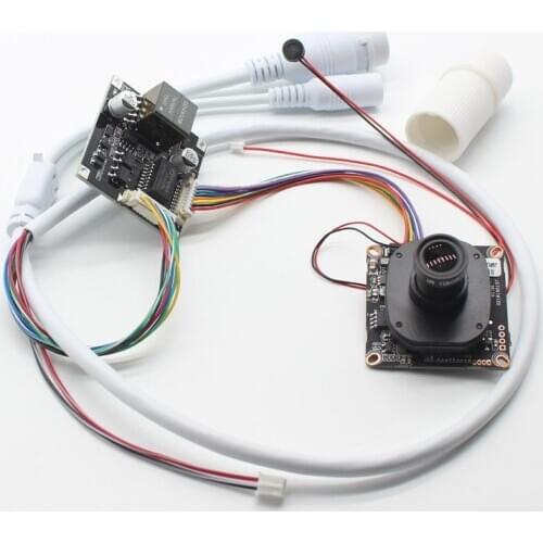 HD 48V POE module + IP CCTV Camera module + POE cable Network 2mp 3mp Security IPC XMEye + lens IRCut