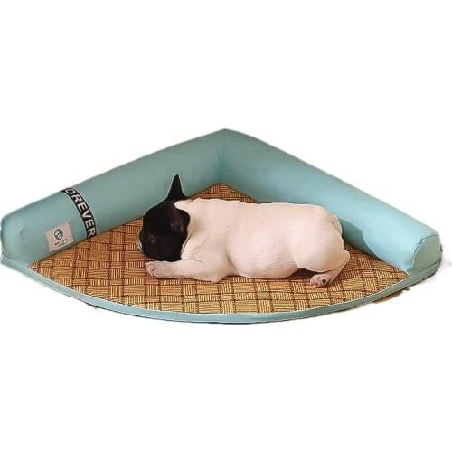 Pet Cat and Kennel Mat, Spring Summer Small and Medium-sized Pet Mats, Removable and Washable Non-sticky Hair Ventilating Cooler