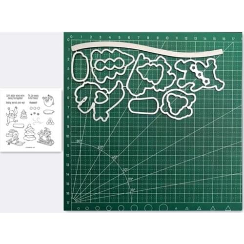 Skiing Metal Cutting Dies and Stamps Stencils For DIY Scrapbooking Photo Album Decor Die Cut Embossing Paper Card