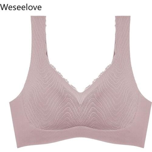 Weseelove Underwear Women Soutien Gorge Femme Bra Push Up Seamless Bra Sports Bra Vest Typle Push Up Bra for Small Boobs B33-3