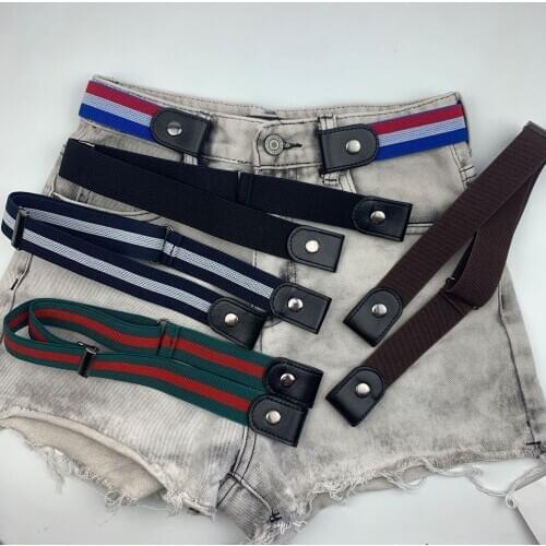 2020 New Seamless Lazy Belt Invisible Pants Belt All-match Casual Elastic Elastic Jeans Belt Female Decoration