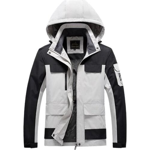 Autumn Winter Waterproof Jacket Coats Men Jackets Bomber Jacke Coat Women Windbreaker Outdoor Tracksuit Jacket Oversize M-8XL
