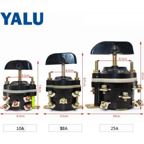 Electric Tricycle Reverse Gear Switch Rickshaw Combination forward,backward and stop three way switch 10A 18A 25A DPDT switches