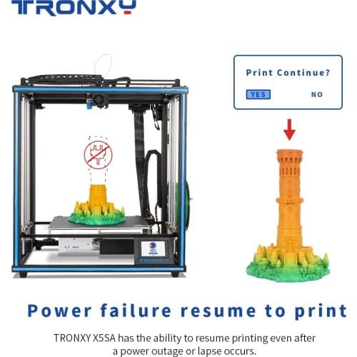 Tronxy X5SA Full metal High Precision Super Quiet 3D Printer DIY Kit with Size 330*330*400mm For Printing Christmas Gift Model