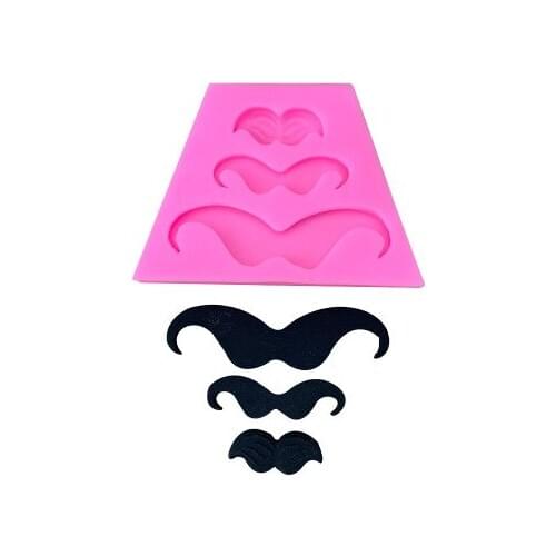 Fondant Mold Beard Modeling Chocolate Candy Mens Cake Decoration Baking Tools Clay Toy Mould