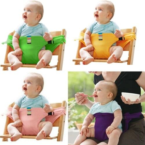 Baby Dinning Chair Safety Belt Portable Seat Baby Chair Harness Stretch Wrap Baby Feeding Foldable Washable Chair Seat Belt