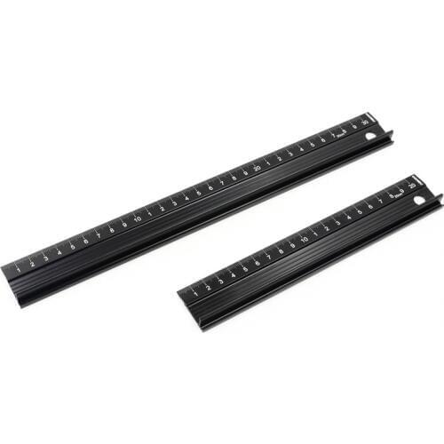 Manual Diy Leather Tool Steel Ruler Aluminium Alloy Multifunctional Guide Cutting Ruler Protective Anti slide Ruler Steel Rule