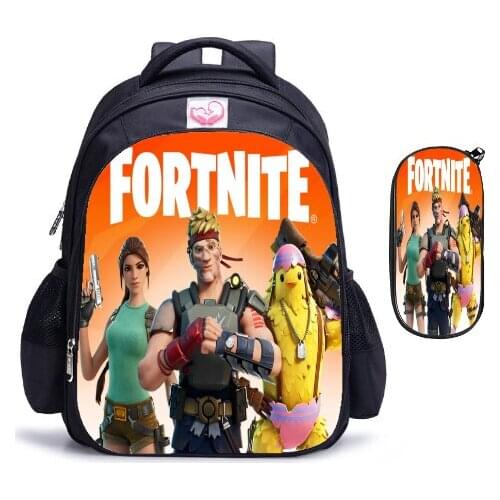 FORNITE Games Backpack 16inch Children School Bags boys girls Primary Backpack kids Toddler Bag Mochila infantil