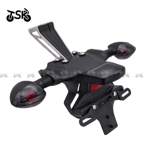 For YAMAHA YZF R6 2017 2020 18 19 Rear Fender Mudguard Cover License Registration Plate Taillight Bracket Motorcycle Accessories