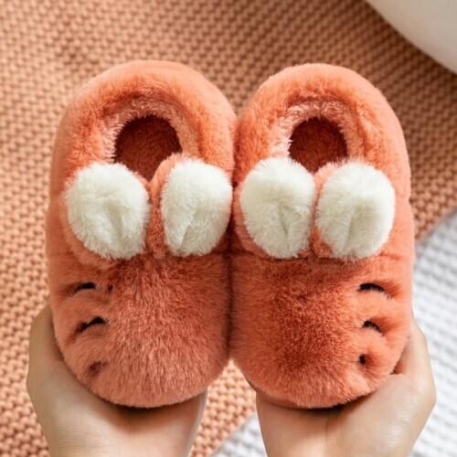 2021winter Cotton Slippers Candy Color Cartoon Cute Bag With Childrens Slippers Girls Male Baby Cute Children Home Cotton Shoes