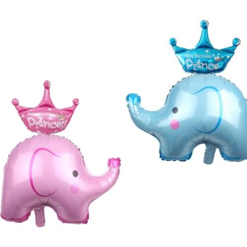 1Pc 57x40cm Cartoon Elephant Party Balloons Birthday Decoration Forest Animals Foil Balloon Kids Toys Baby Shower Globos