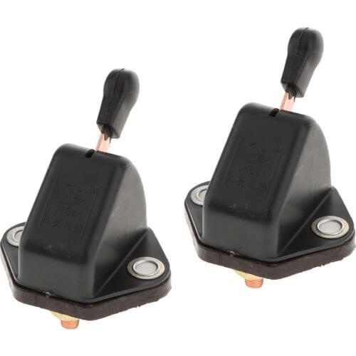 2X Vehicel Truck Master Battery Disconnect Power Cut off Kill Switch 12V