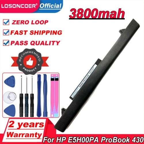 3800mAh H6L28AA HSTNN-W01C RA04 HSTNN-IB4L Laptop Battery For HP E5H00PA ProBook 430 G1 430 G2 H6L28AA HSTNN-W01C