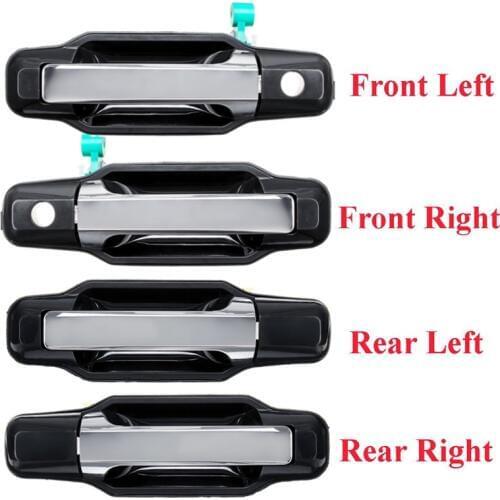 4Pcs Exterior Door Handle for Kia Sorento 2003-2009 826503E021 826603E021 836503E01 Front Left/Right Silver