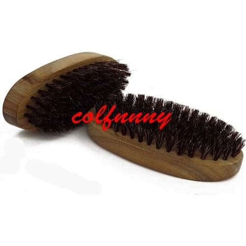 500pcs/lot Fast Shipping Custom Logo Sandalwood Wood Boar Bristle Beard Brush For Men
