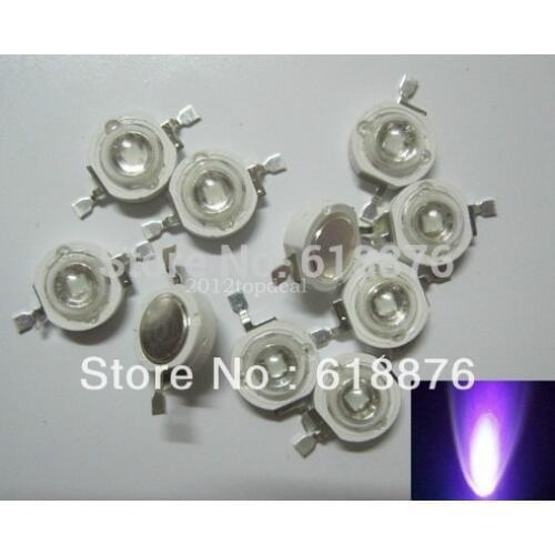 8pcs 1W High Power ULTRA VIOLET UV LED 400-410nm for Aquarium fish tank