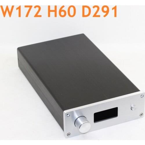All Aluminum Power Amplifier Supply Chassis For HT Remote Control DIY Decoder DAC Shell New Earphone AMP Enclosure W172 H60 D291