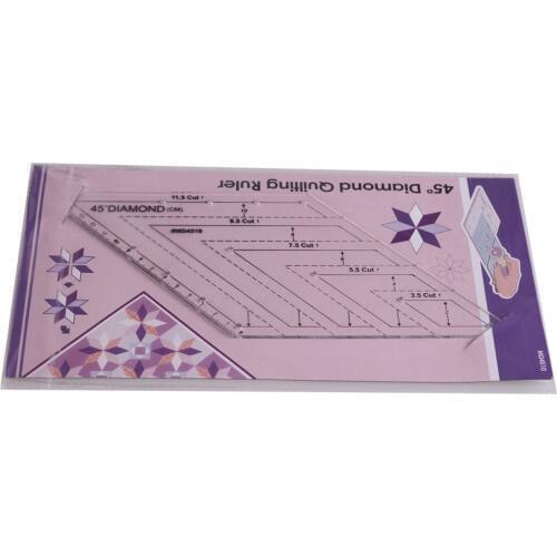 American quilts 45 degree diamond patchwork quilting ruler DIY cutting ruler MD4510 MHEX14