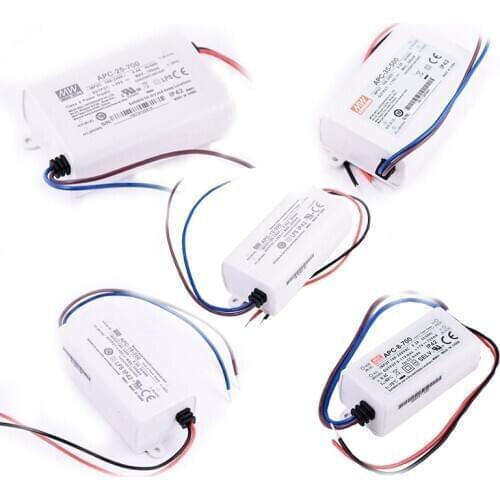 APC-8/12/16/25/35-350/500/700/1050mA power supply meanwell IP42 for led strips led appliance nameplate supplies APC-8E/12E/16E