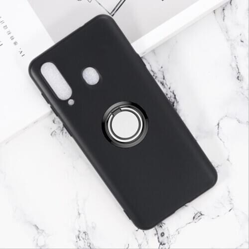 For Samsung Galaxy A8s A9 Pro 2019 Back Ring Holder Bracket Phone Case Cover TPU Soft Silicone On SM-G8870 SM-G887F SM-G887N