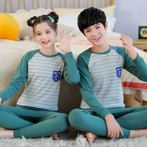 Kids Sleepwer Baby Girl Cotton Sets Boys Homewear Pajamas Children Pyjamas Kids Nightwear Teenage Clothes For 9 10 12 14 16Years
