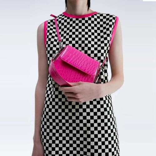 Designer Alligator Saddle Bags Women Handbag Fashion Crocodile Pattern Shoulder Crossbody Bags for Women 2021 Small Clutch Purse