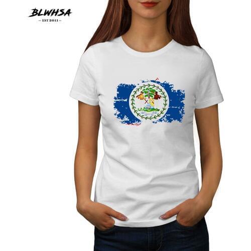 BLWHSA Bolivia Flag T shirt Women Casual Short Sleeve Printed T-shirts Funny Summer Bolivia National Flag Girl Clothing