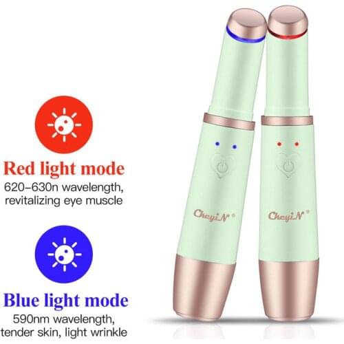 Hot Compress Electric Eye Massager Sonic Vibration Facial Massage Wand Dark Circle Eye Bag Remover Face Skin Firming Beauty Bar