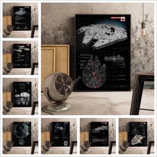 Star Wars Movie Spaceship Interior Structure High Definition Printing Poster Canvas Painting Living Room Bedroom