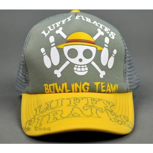 One Piece Luffys skull Anime Casual Cap Summer Colorful Mesh Hat for Outdoor Activities
