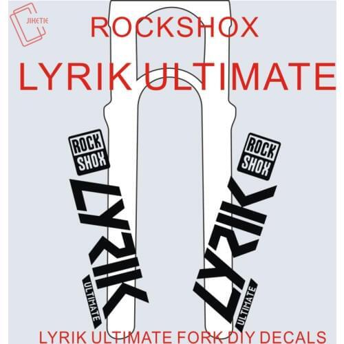 2pics/set 2020 LYRIK ULTIMATE Rockshox Front Fork Sticker for Bicycle Cycling Mountain Bike Stickers Decoration MTB Decals