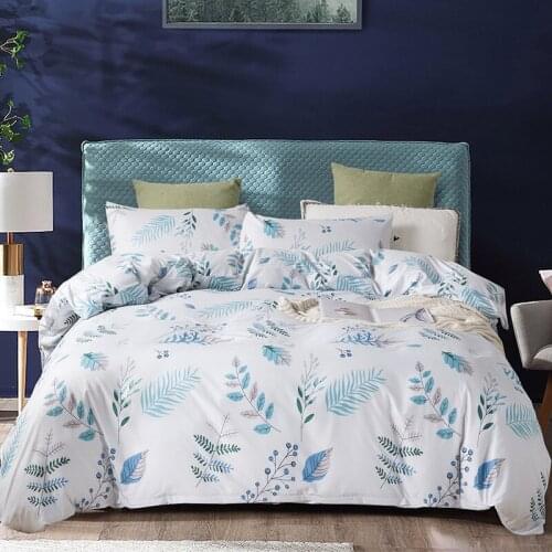 Printing Bedding Set Three-piece Quilt Cover Pillowcase Modern Sanding Soft Duvet Cover Twin Queen King Bed Sets Home Textile