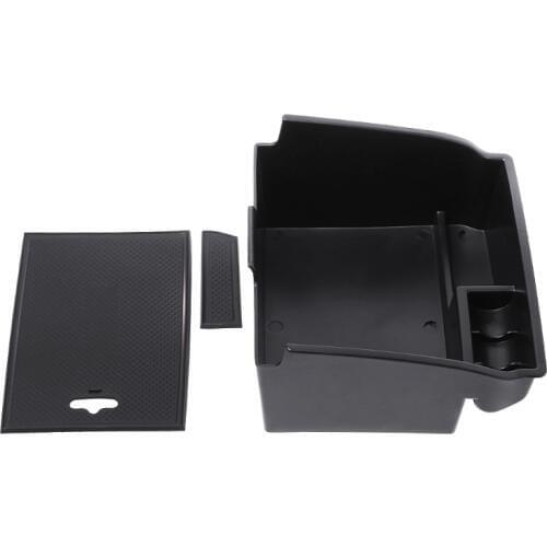 QILEJVS Armrest Storage Box Fit For Toyota Fortuner An160 2016 2017 2018 Interior Armrest Console Central Storage Box
