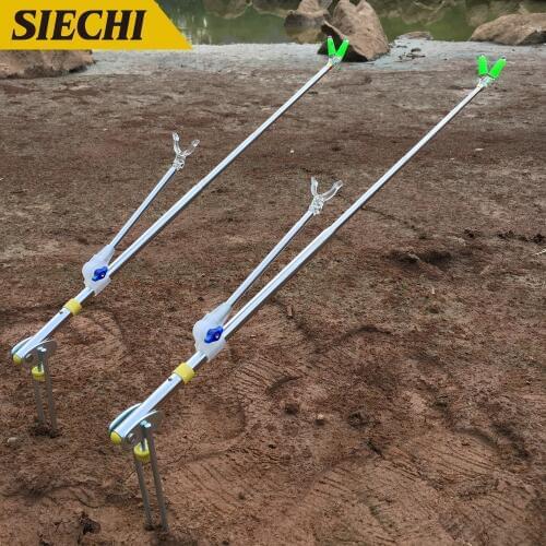 Fishing Rod Bracket Metal Stretch Pole Bracket Holder 1.5M 1.7M 2.1M 2.4M Fishing Tackle Accessory Tool
