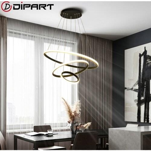 Nordic Led Pendant Lights Bar Dining room Lamp Fixtures Modern LED Light 3 Ring hanglamp For Living room Bedroom lustre pendente