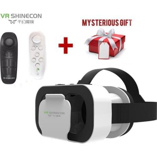 VR SHINECON BOX 5 Mini VR Glasses 3D Glasses Virtual Reality Glasses VR Headset For Google cardboard Smartp