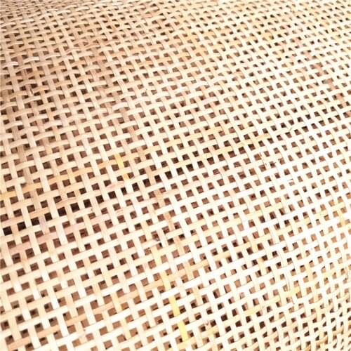 90CM x 15 Meters Natural Indonesian Real Rattan Wicker Cane Webbing Rattan Woven Roll Wardrobe Shoe Square Mesh Radio Weave