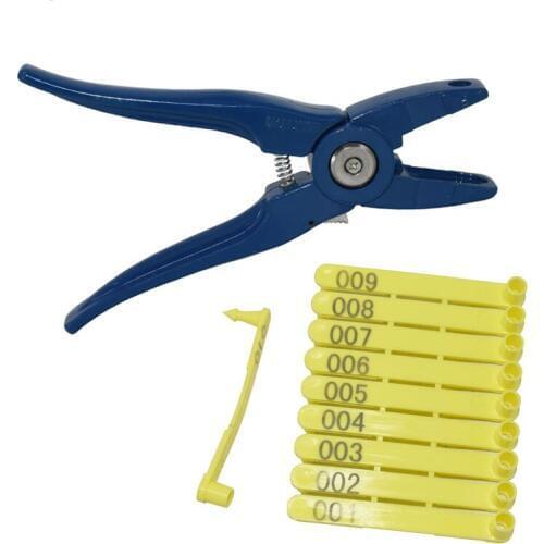 Livestock Animal Ear Tag Pliers Dog Rabbits Sheep Ear Tags Nylon Material Sheep Laser Ear Tag 100 pcs