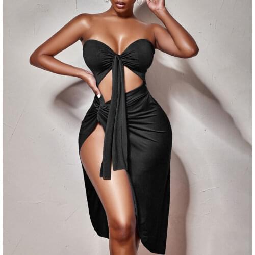 Romacci Solid Summer Dresses