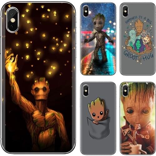 Silicone Case Cover Groot-Guardian-C-Rocket-Raccoon For Xiaomi mi Redmi Note 3 4 4X 5 6 7 8 8t 9 9s 9t 10 pro lite