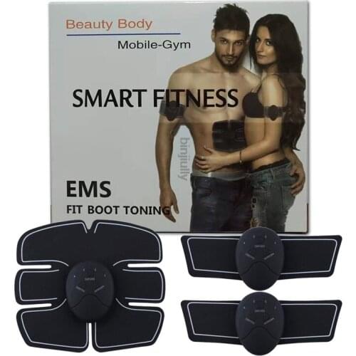 EMS Wireless Muscle Stimulator Trainer Smart Fitness Abdominal Training Electric Weight Loss Stickers Body Slimming Belt Unisex