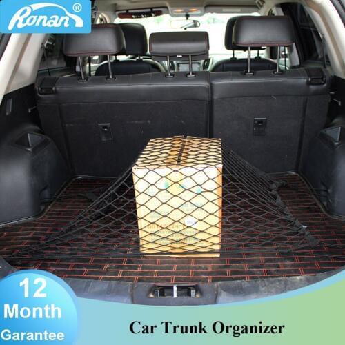 Universal Car Trunk Luggage Cargo Package/Storage/Organization 70 x 70cm Nylon Elastic Mesh Net With 4 Plastic Hooks